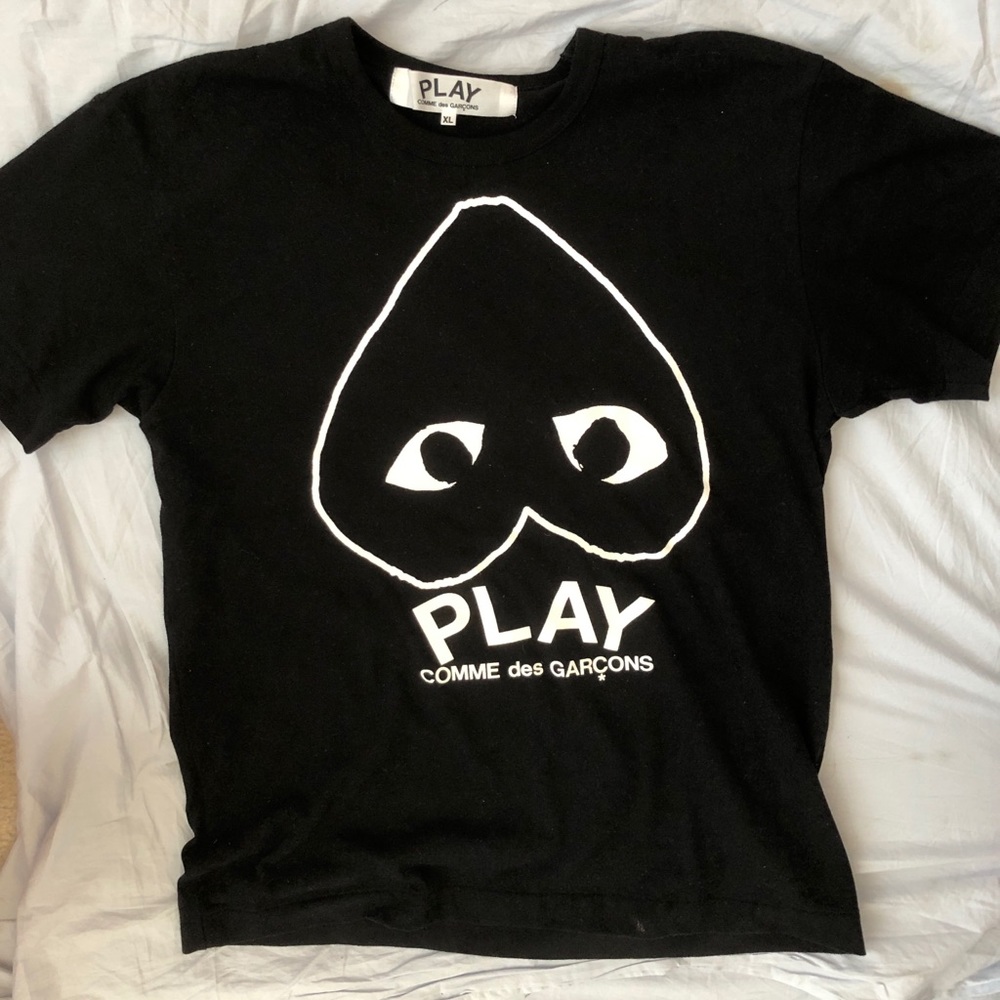 SOLD ON MERCARI cdg play t-shirt black